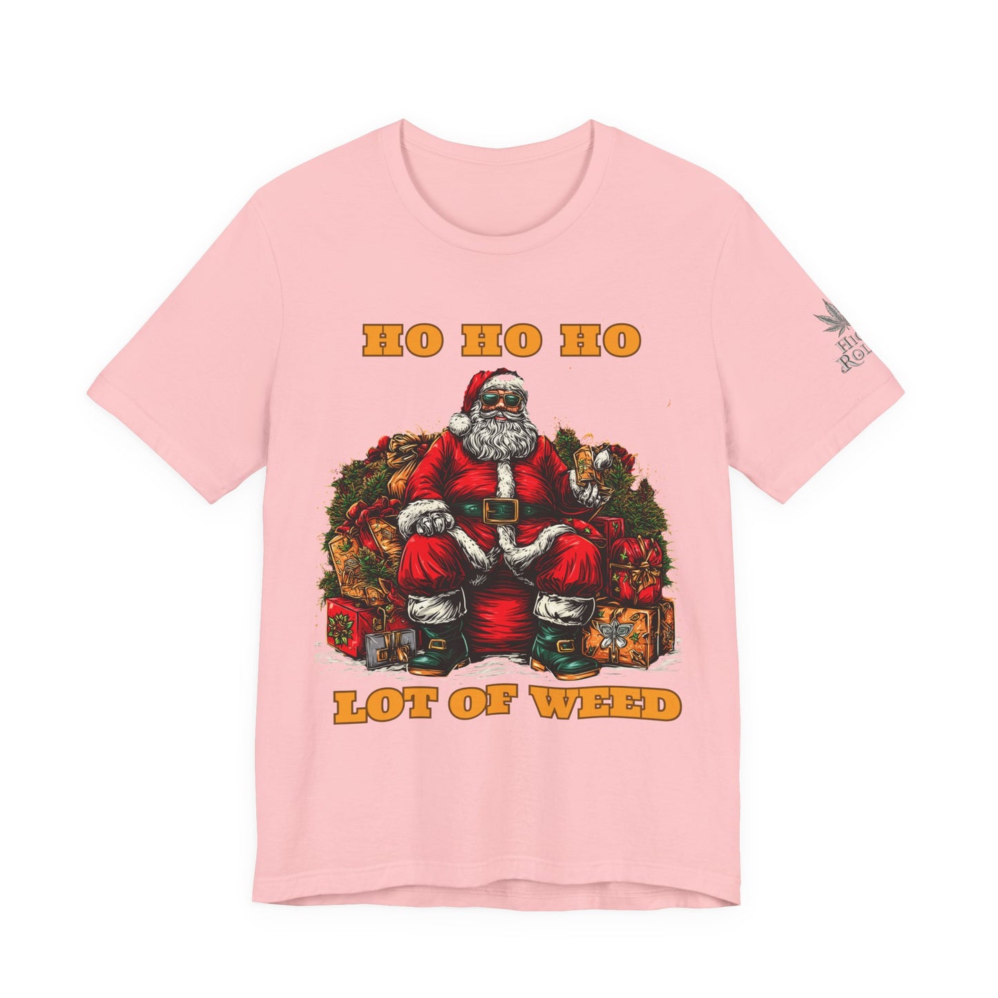 Ho Ho Ho Lot Of Weed Premium Cannabis Christmas T-Shirt