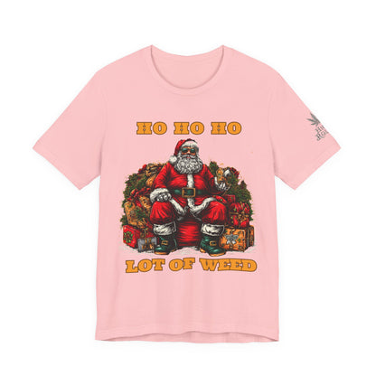 Ho Ho Ho Lot Of Weed Premium Cannabis Christmas T-Shirt