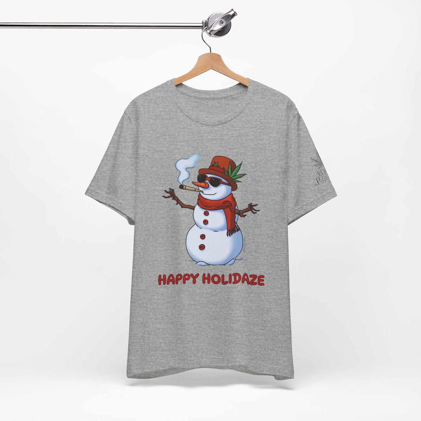 Happy Holidaze Premium Cannabis Christmas T-Shirt