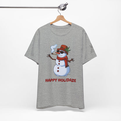 Happy Holidaze Premium Cannabis Christmas T-Shirt