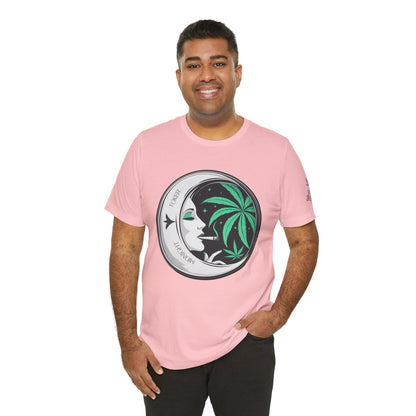 Toker Girl Coin Tee - Vintage Cannabis Portrait Art Design | High Roller