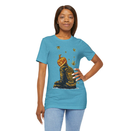 Pumpkin Head HIGH ROLLER Halloween T-Shirt - Premium Cannabis Culture Apparel