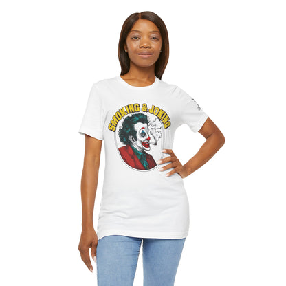 Smoking & Joking T-Shirt - Premium Airlume Cotton Cannabis Villain Pop Art Tee