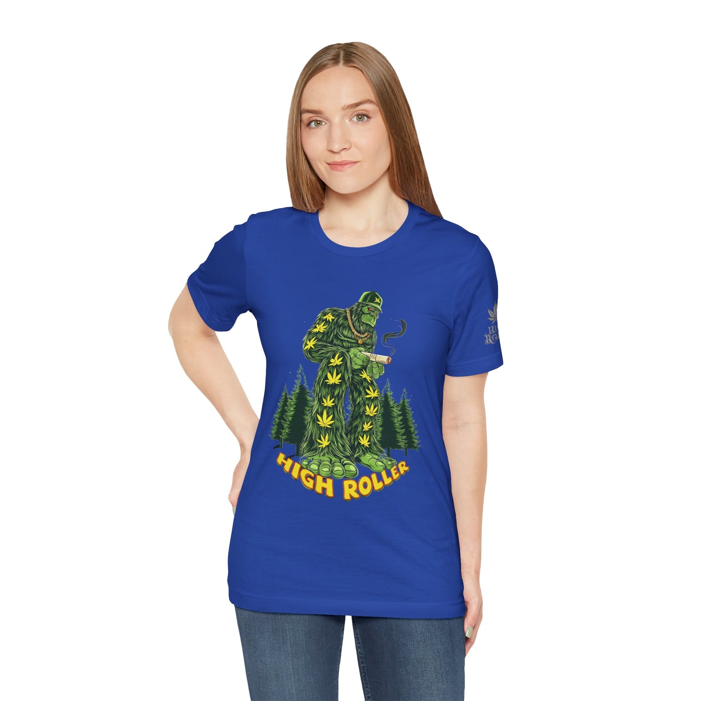 Cannabis Sasquatch Forest King T-Shirt - Premium Bigfoot 420 Lifestyle Apparel"