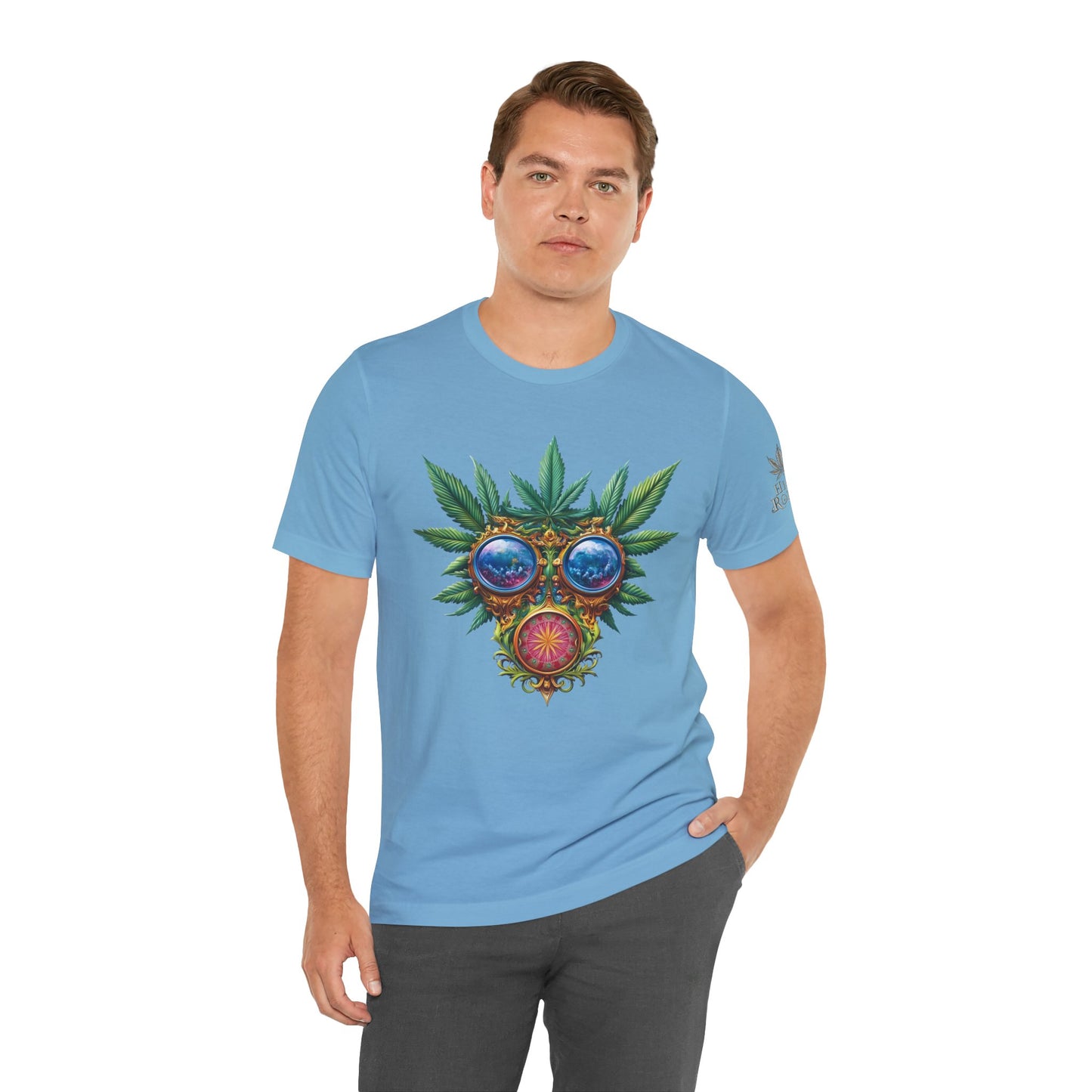 Third Eye Vision T-Shirt - Premium Airlume Cotton Cannabis Kaleidoscope Art Tee