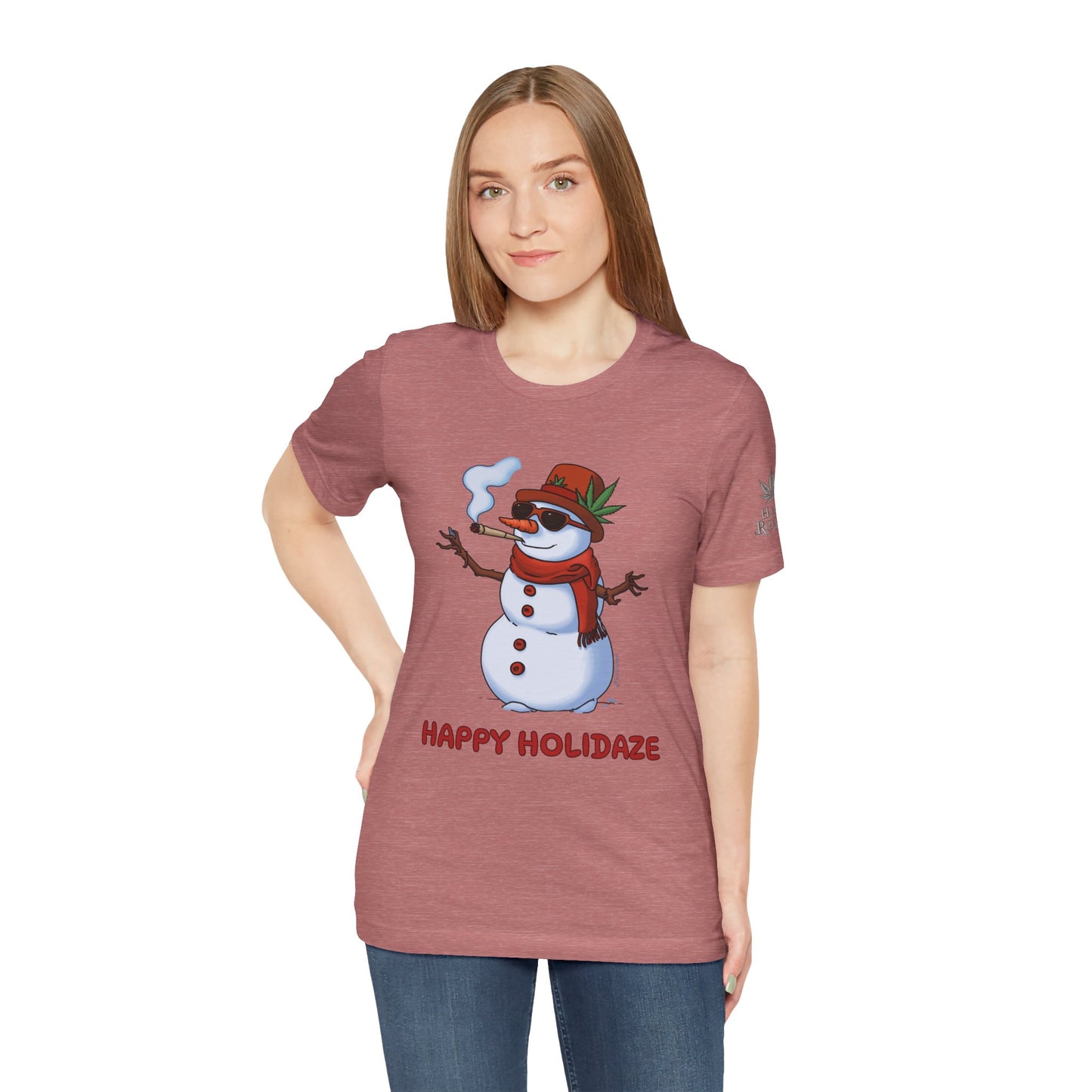 Happy Holidaze Premium Cannabis Christmas T-Shirt