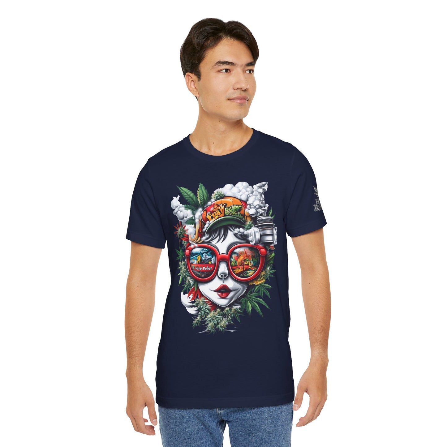 Vision Quest T-Shirt - Premium Airlume Cotton Cannabis Goddess Psychedelic Art Tee