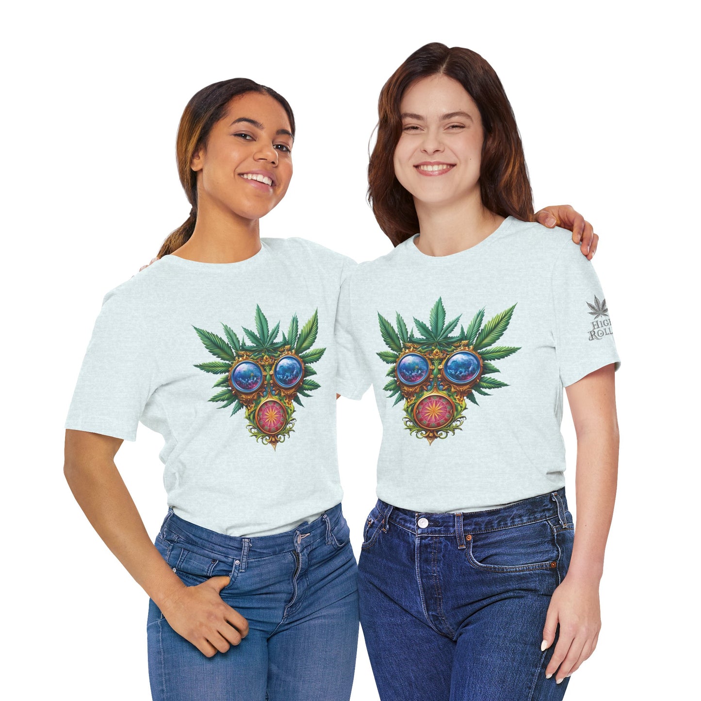 Third Eye Vision T-Shirt - Premium Airlume Cotton Cannabis Kaleidoscope Art Tee
