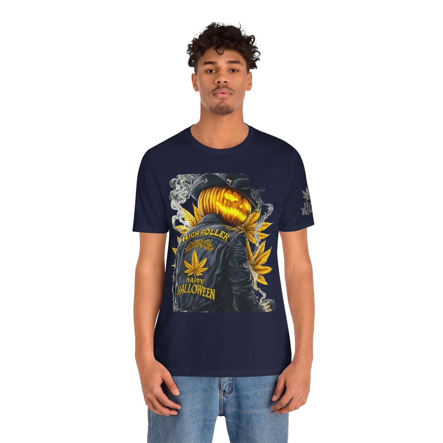 Halloween Witch Rider Cannabis T-Shirt - Premium Spooky 420 Biker Edition Apparel