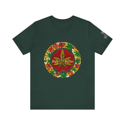 Latino Sol Tee - Premium Airlume Cotton Cannabis Culture Latin Folk Art Design