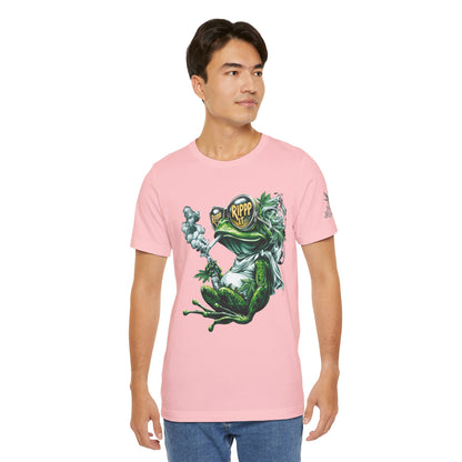 RIPPP IT Cosmic Frog Tee - Premium Airlume Cotton Cannabis Culture Streetwear