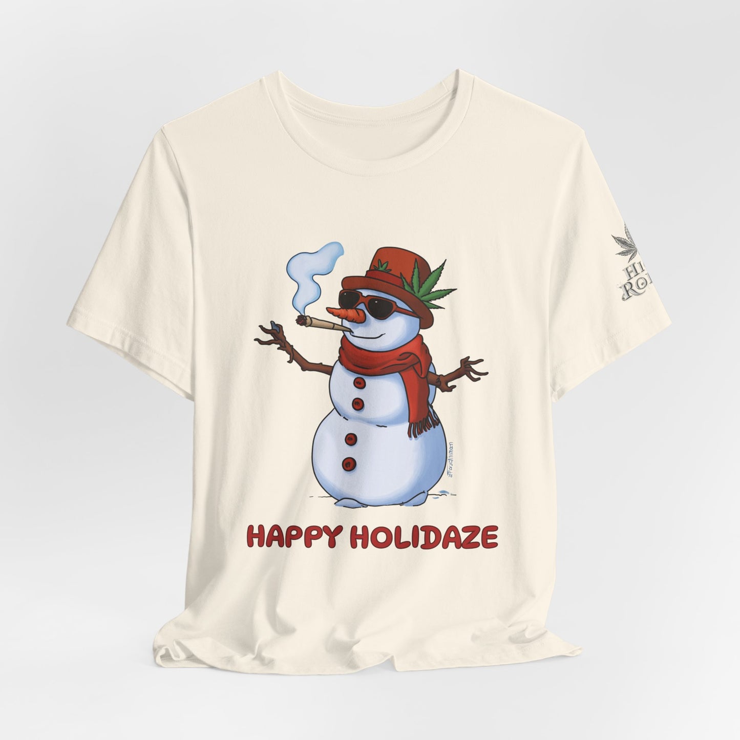 Happy Holidaze Premium Cannabis Christmas T-Shirt