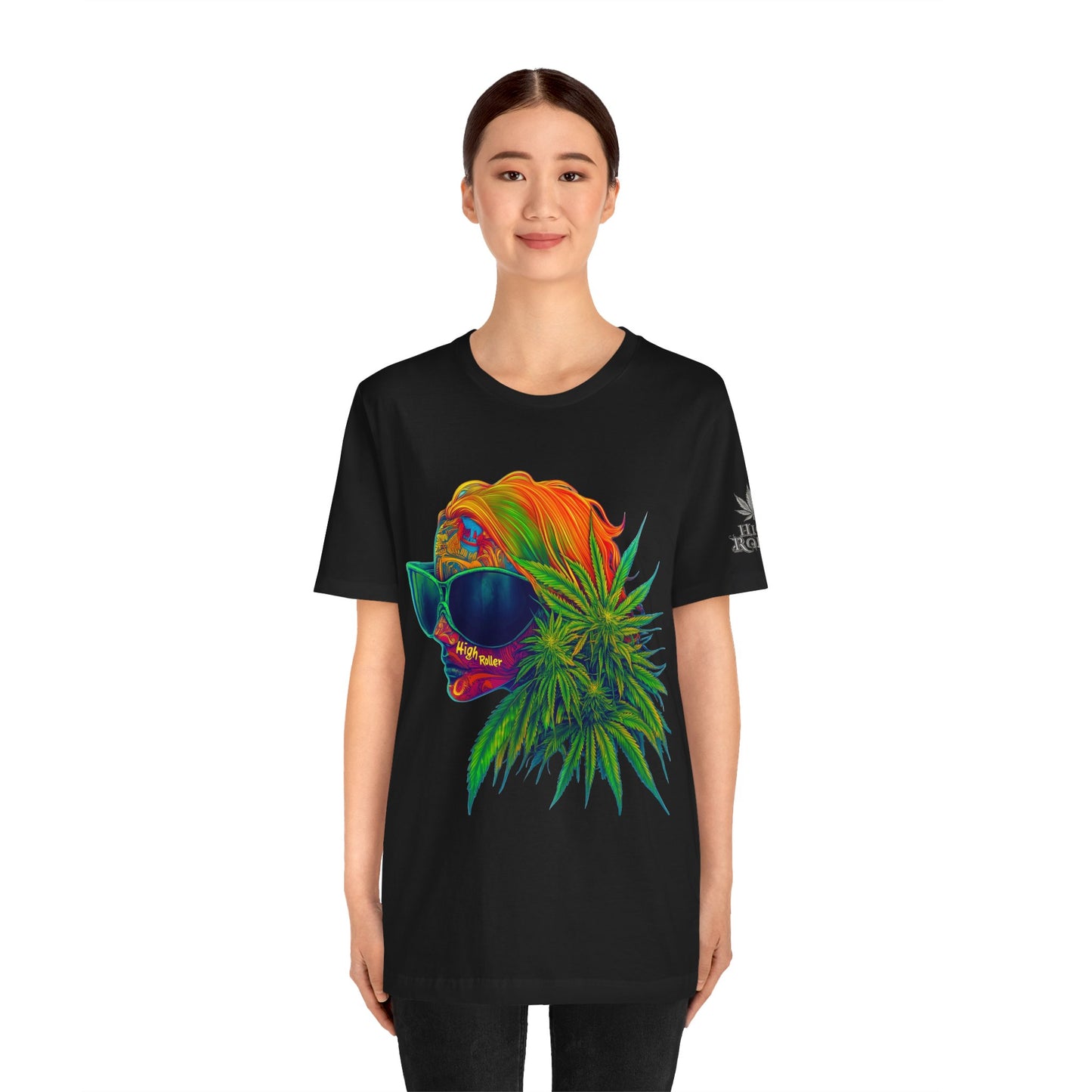 Neon Dreams Tee - Premium Airlume Cotton Cannabis Culture Psychedelic Profile Art