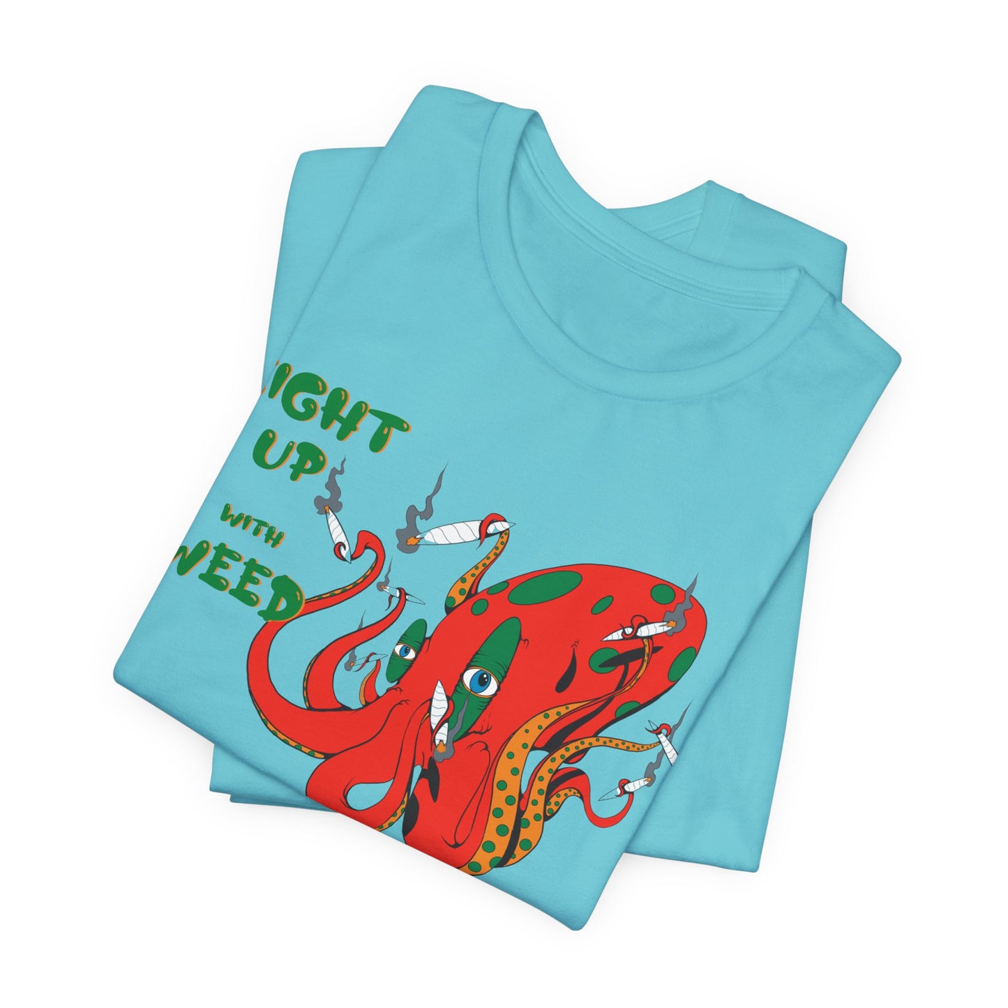 Eight Up Octopus Tee - Premium Airlume Cotton Cannabis Culture Streetwear