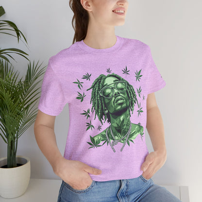 Elevated Vision Green Dream Tee - Premium Airlume Cotton Cannabis Culture Art