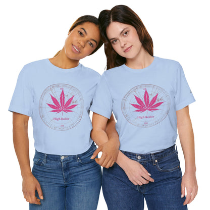 Cannabis Compass Tee - Navigation Leaf Art Design | High Roller