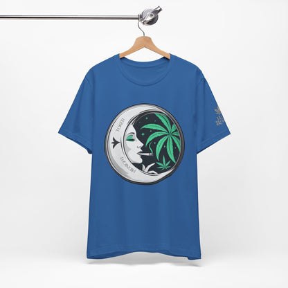Toker Girl Coin Tee - Vintage Cannabis Portrait Art Design | High Roller