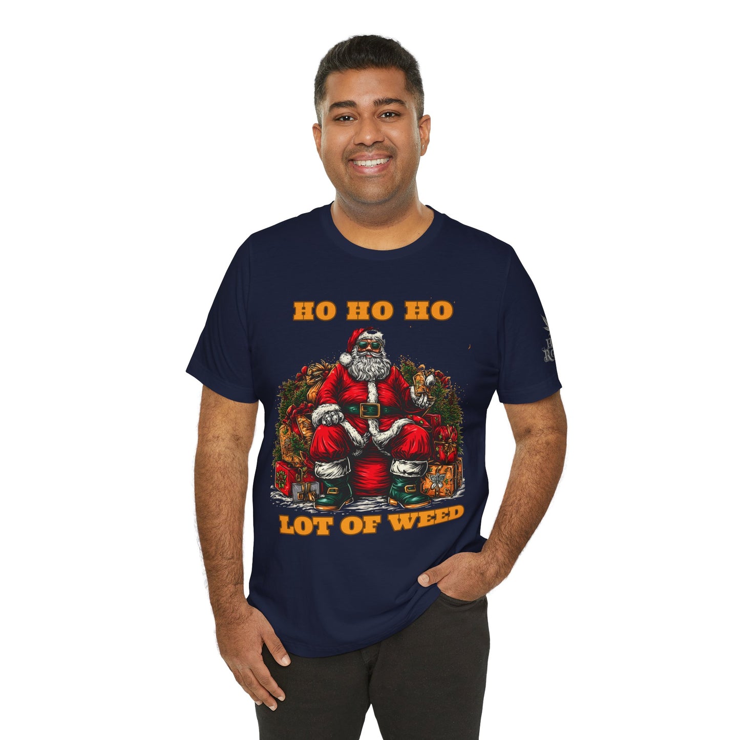 Ho Ho Ho Lot Of Weed Premium Cannabis Christmas T-Shirt