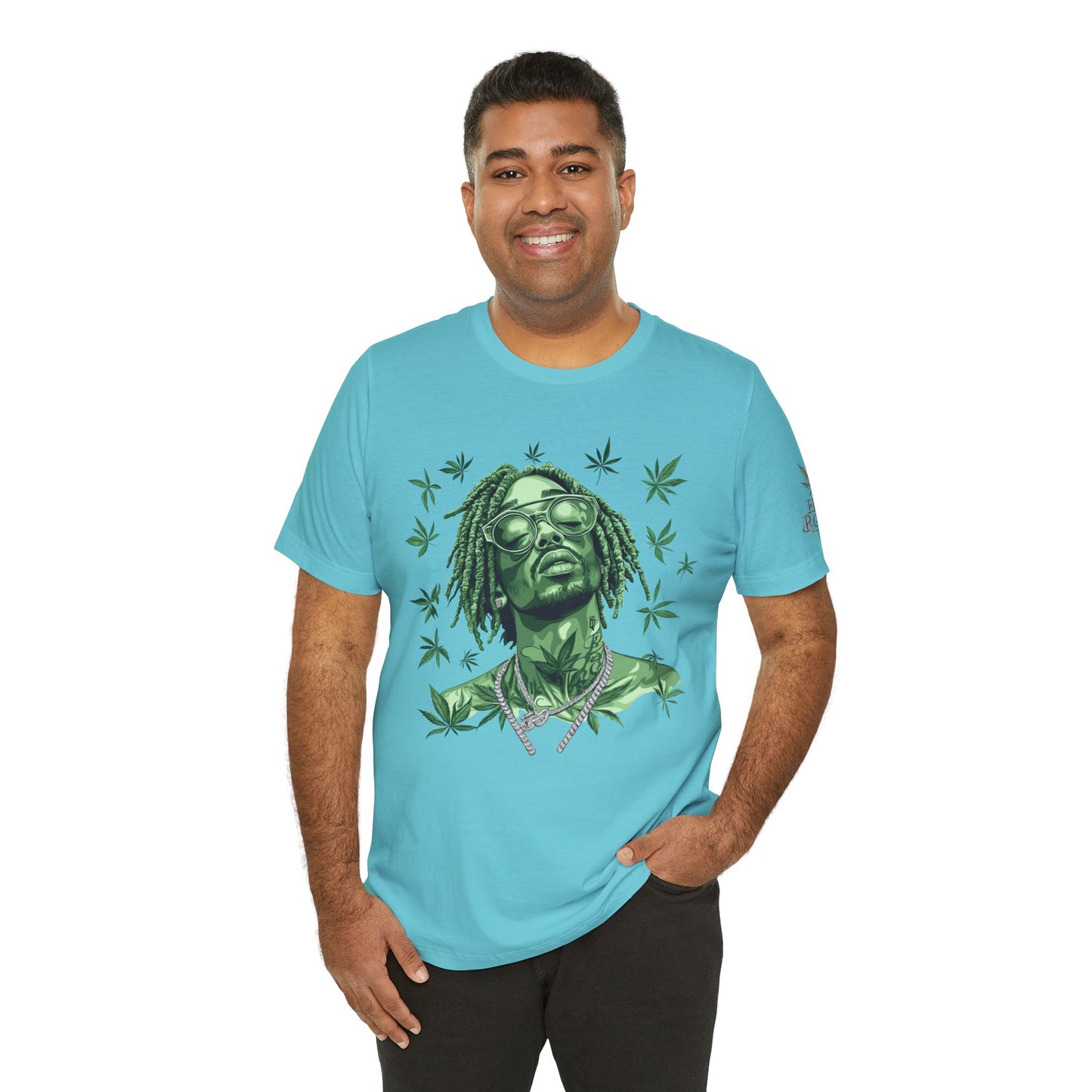 Elevated Vision Green Dream Tee - Premium Airlume Cotton Cannabis Culture Art