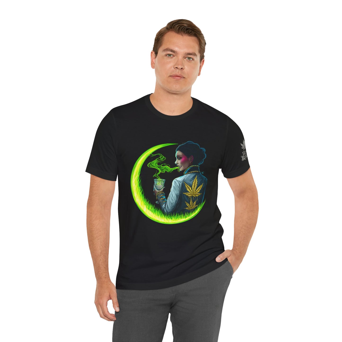 Cannabis Queen Commander T-Shirt - Premium Afrofuturistic 420 Lifestyle Apparel"