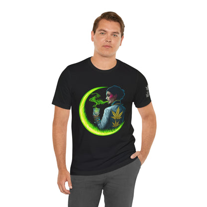 Cannabis Queen Commander T-Shirt - Premium Afrofuturistic 420 Lifestyle Apparel"