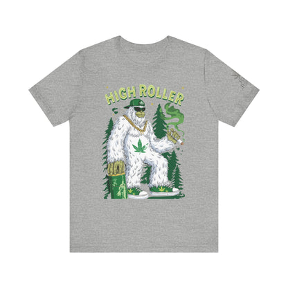 Alpine Yeti HIGH ROLLER T-Shirt - Premium Cannabis Mountain Culture Apparel