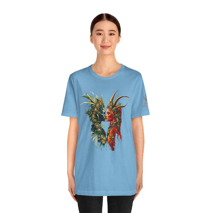 Sacred Union T-Shirt - Premium Airlume Cotton Cannabis Spirits Fantasy Art Tee