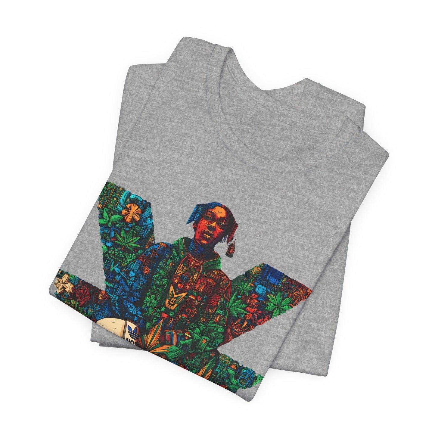 High Roller Trefoil Cannabis Sneaker T-Shirt - Premium 420 Hip-Hop Sneakerhead Street Culture Botanical Art Apparel