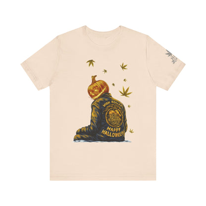 Pumpkin Head HIGH ROLLER Halloween T-Shirt - Premium Cannabis Culture Apparel