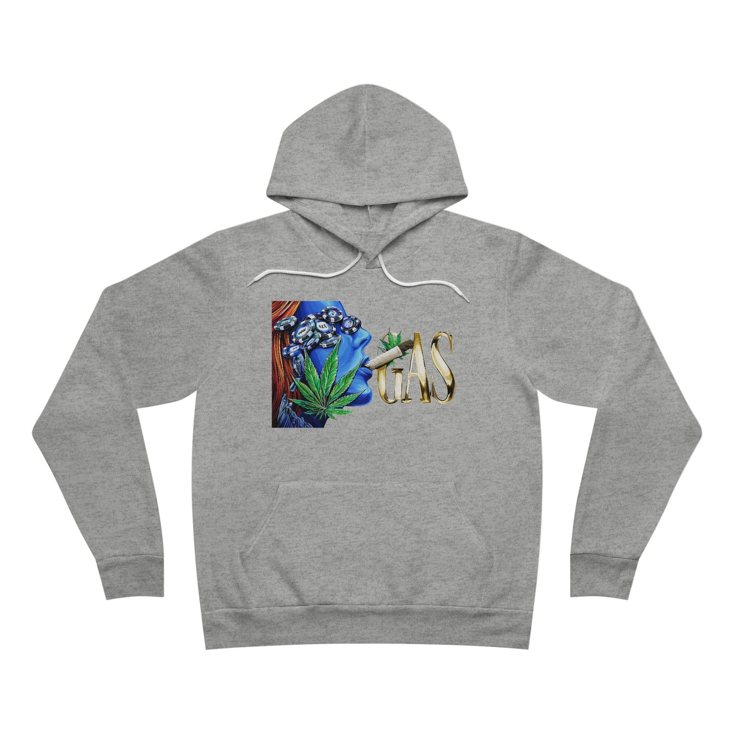 GAS Cannabis Strain - Blue Smoke Cloud 420 Unisex Pullover Hoodie