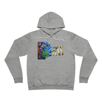 GAS Cannabis Strain - Blue Smoke Cloud 420 Unisex Pullover Hoodie