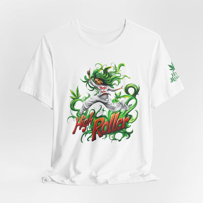 HIGH ROLLER CANNABIS GODDESS™ | PREMIUM MYSTICAL ART TEE