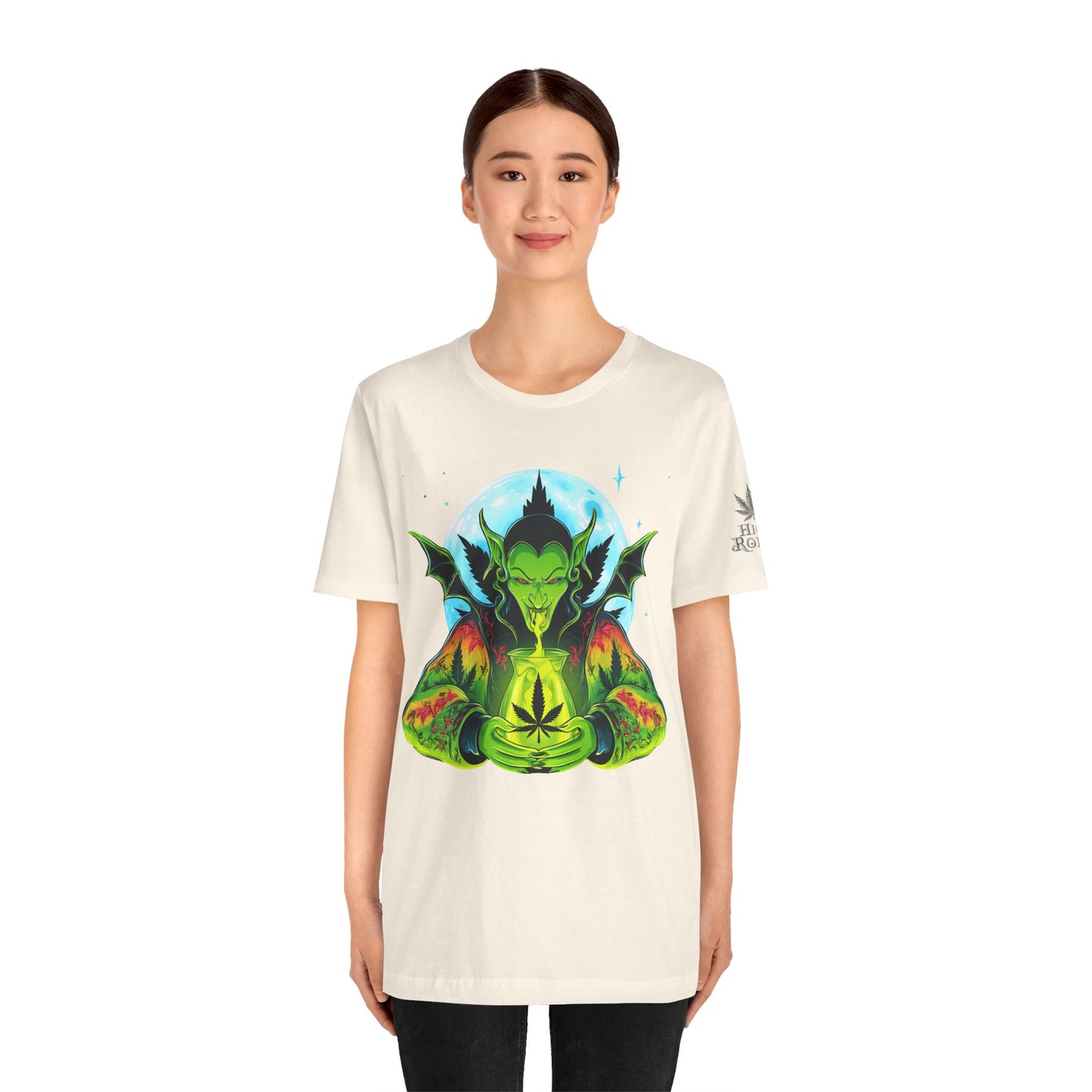 Mystic Dragon Guardian Cannabis Meditation T-Shirt - Premium Psychedelic 420 Apparel