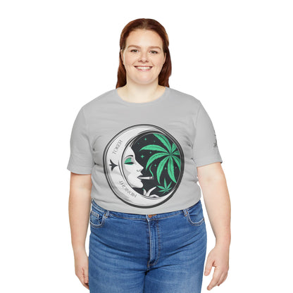 Toker Girl Coin Tee - Vintage Cannabis Portrait Art Design | High Roller