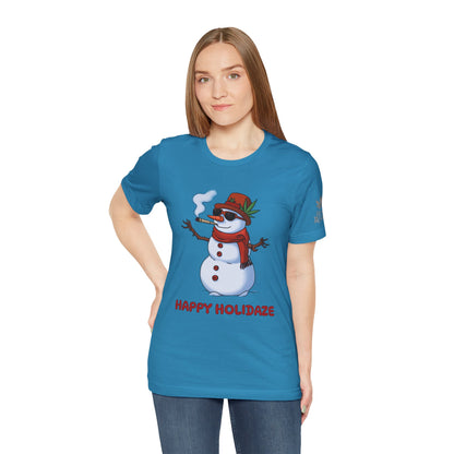 Happy Holidaze Premium Cannabis Christmas T-Shirt