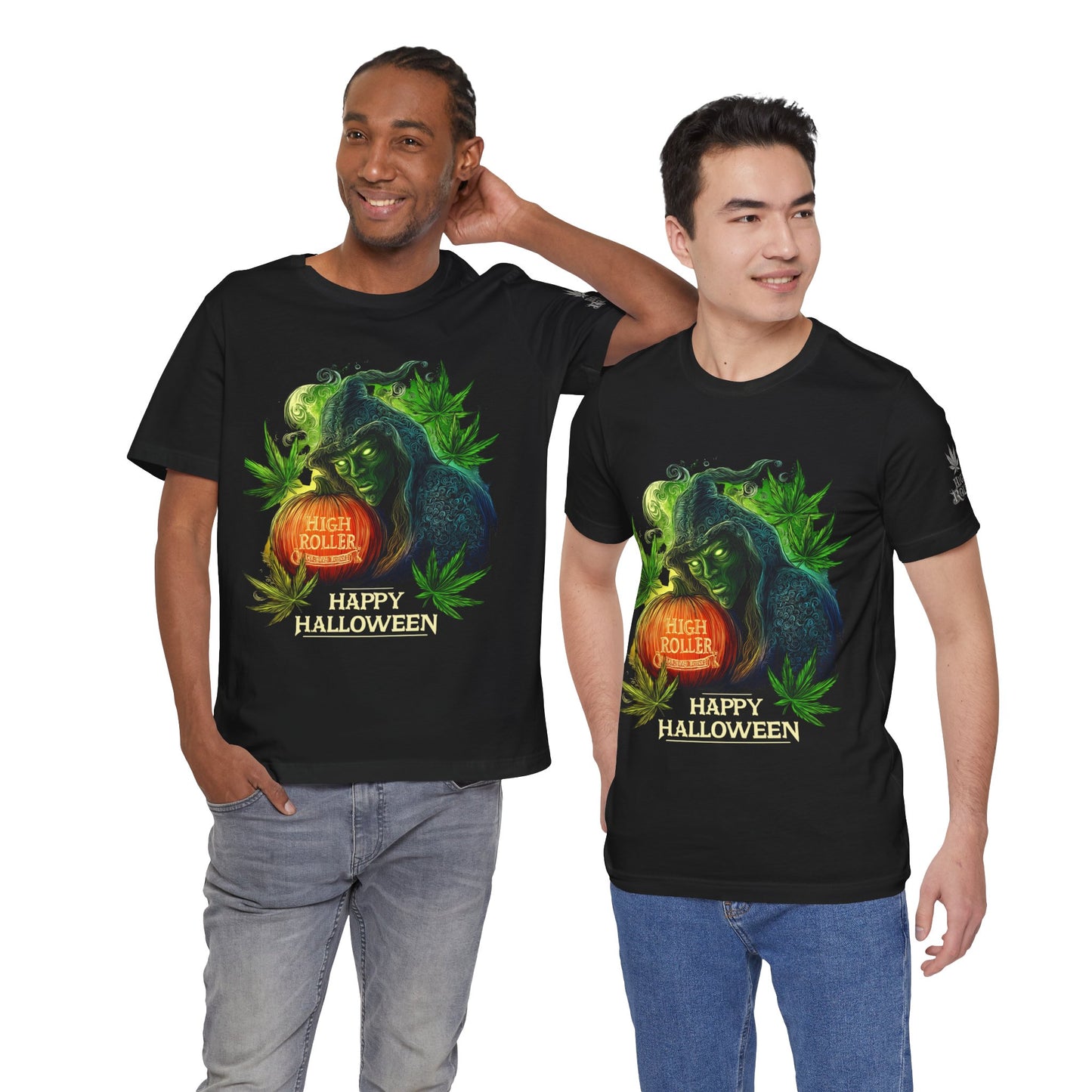 Cannabis Witch's Brew Halloween T-Shirt - Premium Spooky 420 Black Edition Apparel"