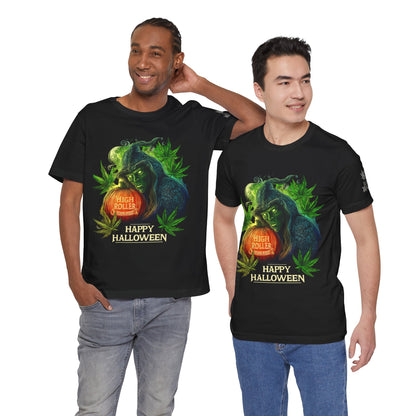 Cannabis Witch's Brew Halloween T-Shirt - Premium Spooky 420 Black Edition Apparel"