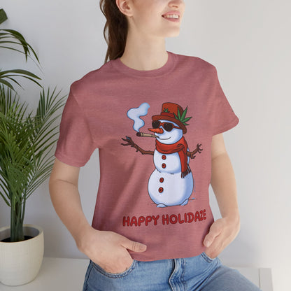 Happy Holidaze Premium Cannabis Christmas T-Shirt