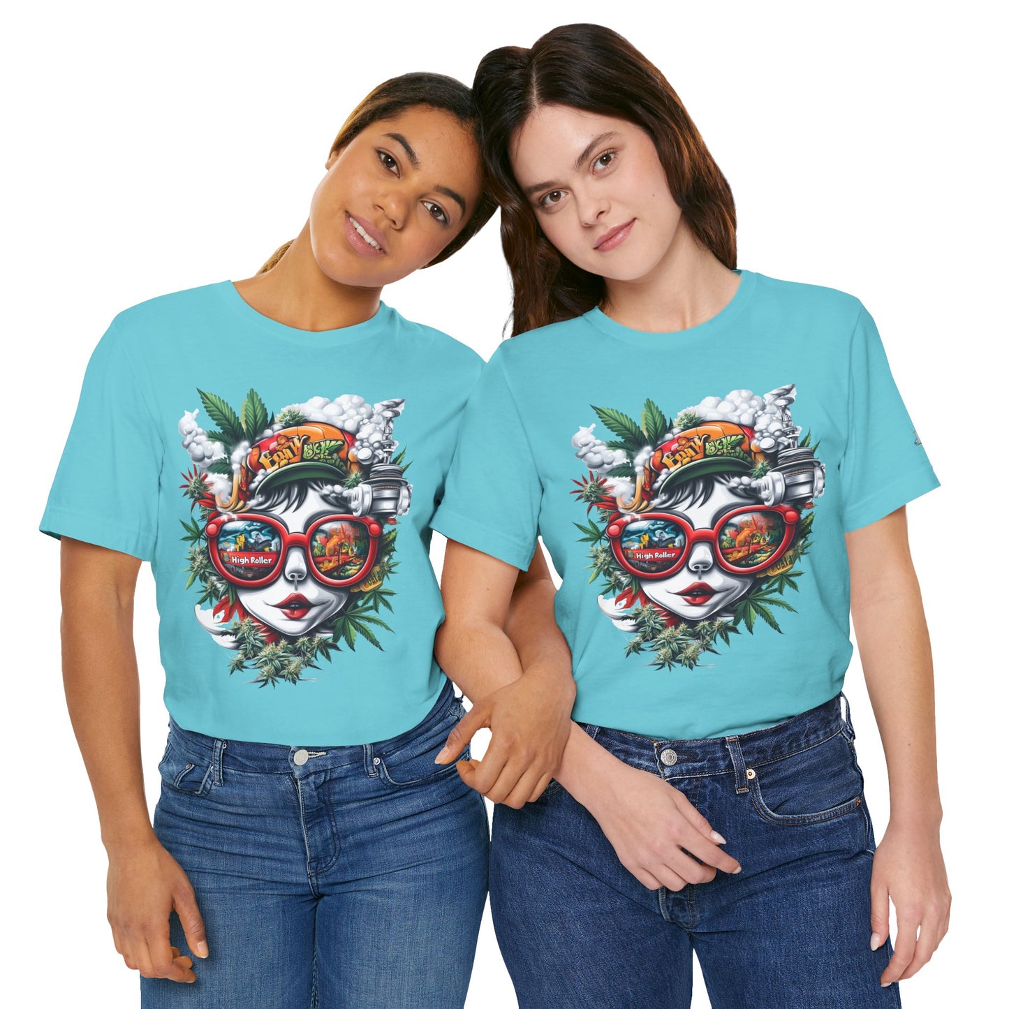 Vision Quest T-Shirt - Premium Airlume Cotton Cannabis Goddess Psychedelic Art Tee