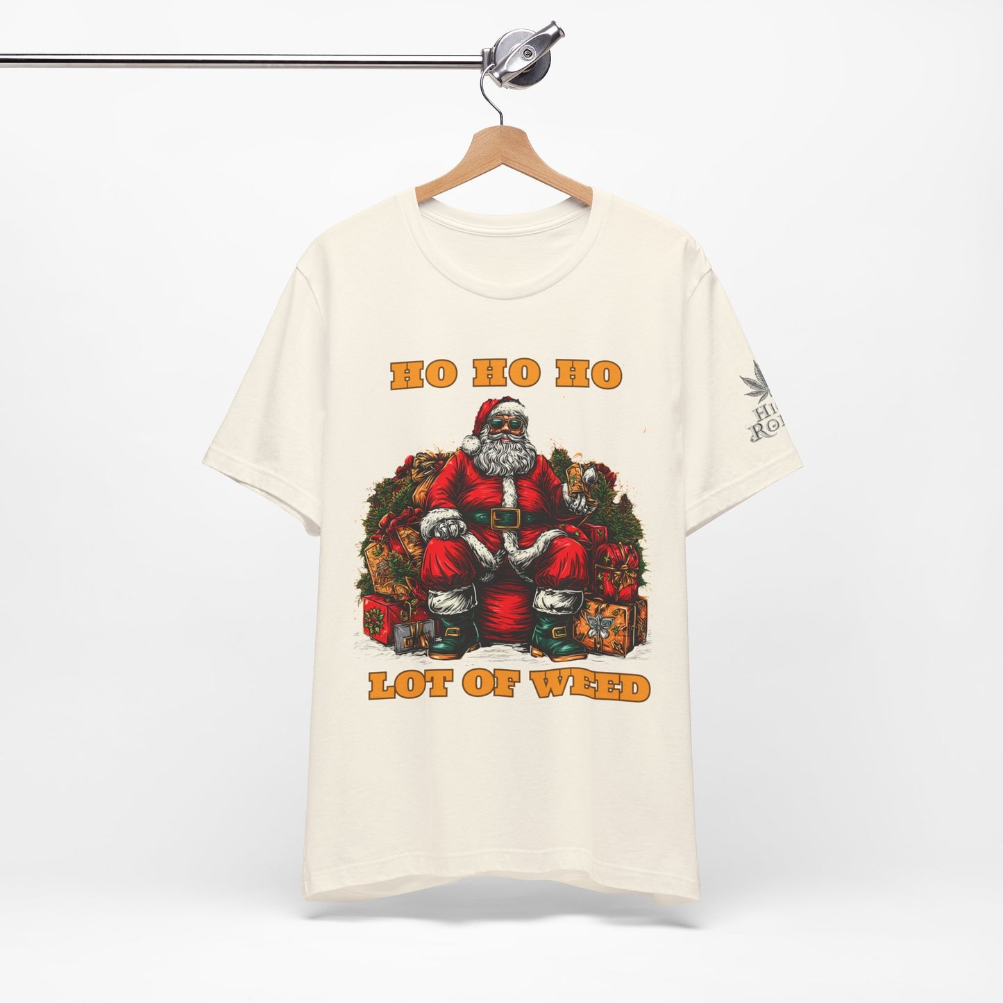 Ho Ho Ho Lot Of Weed Premium Cannabis Christmas T-Shirt