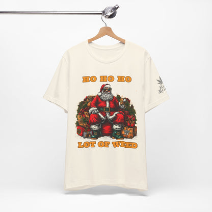 Ho Ho Ho Lot Of Weed Premium Cannabis Christmas T-Shirt