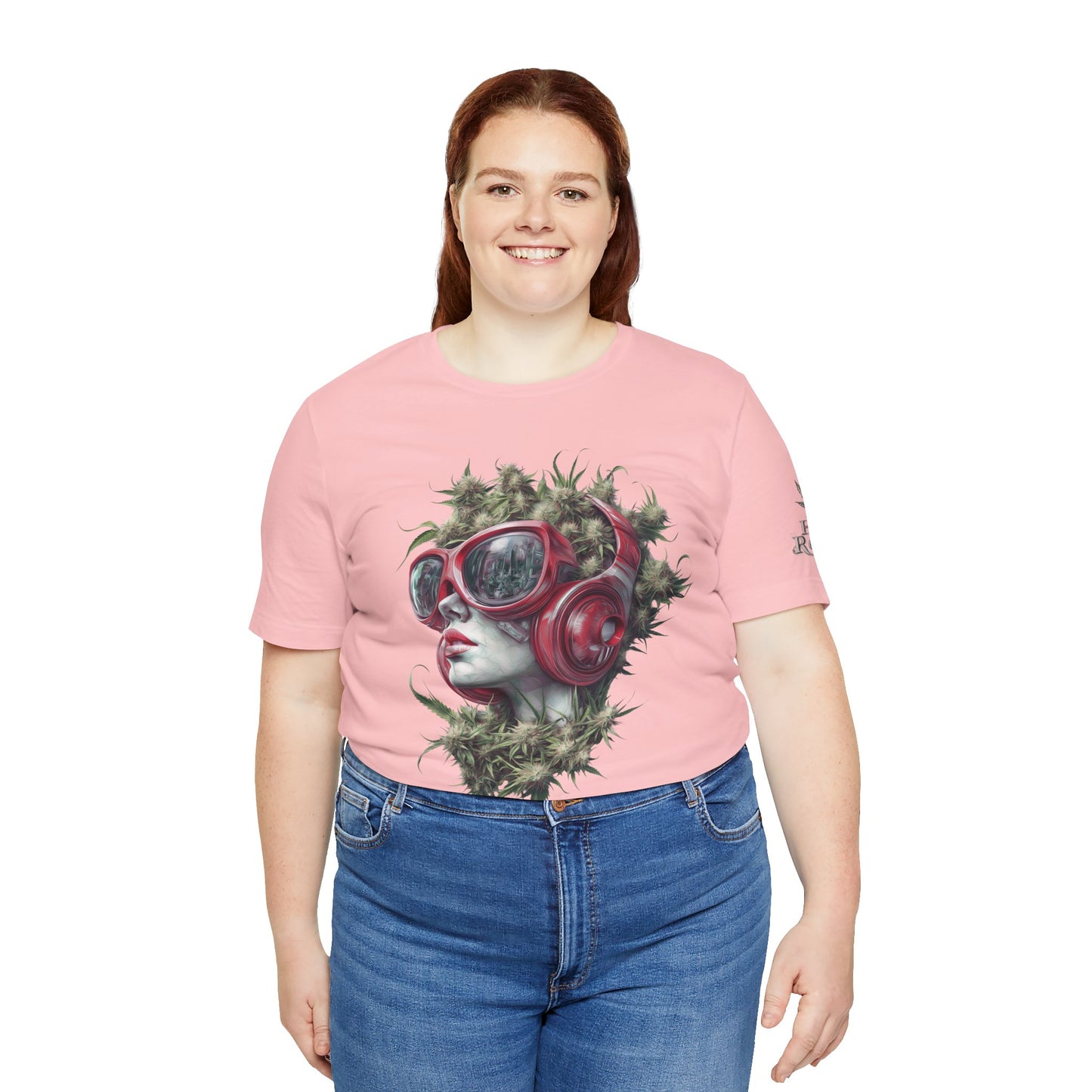 Vibes & Vision Tee - Premium Airlume Cotton Cannabis Culture Surreal Music Art