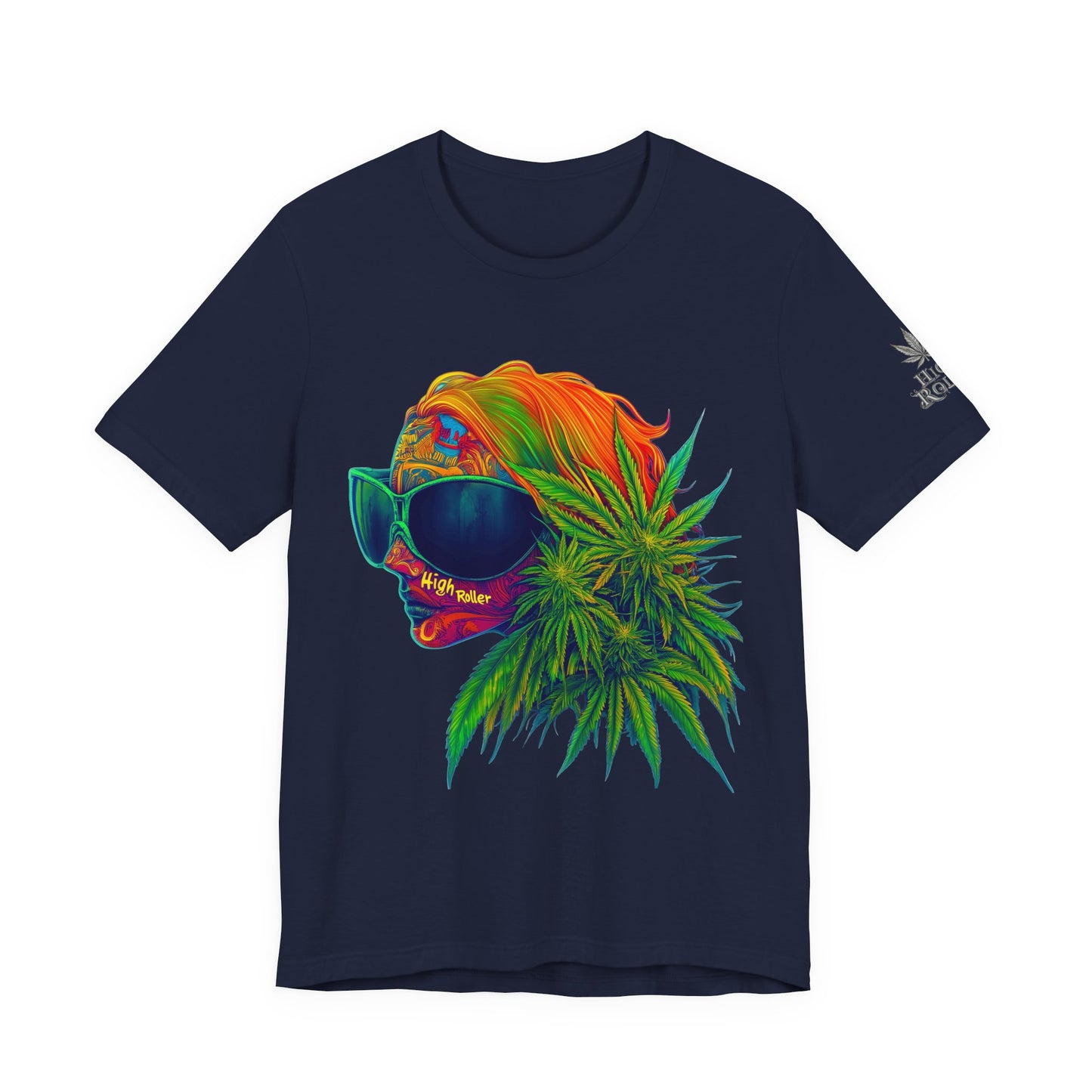 Neon Dreams Tee - Premium Airlume Cotton Cannabis Culture Psychedelic Profile Art