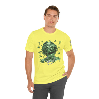 Elevated Vision Green Dream Tee - Premium Airlume Cotton Cannabis Culture Art