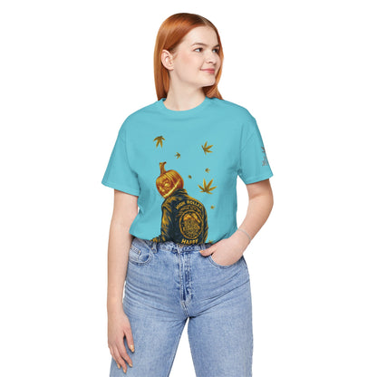 Pumpkin Head HIGH ROLLER Halloween T-Shirt - Premium Cannabis Culture Apparel