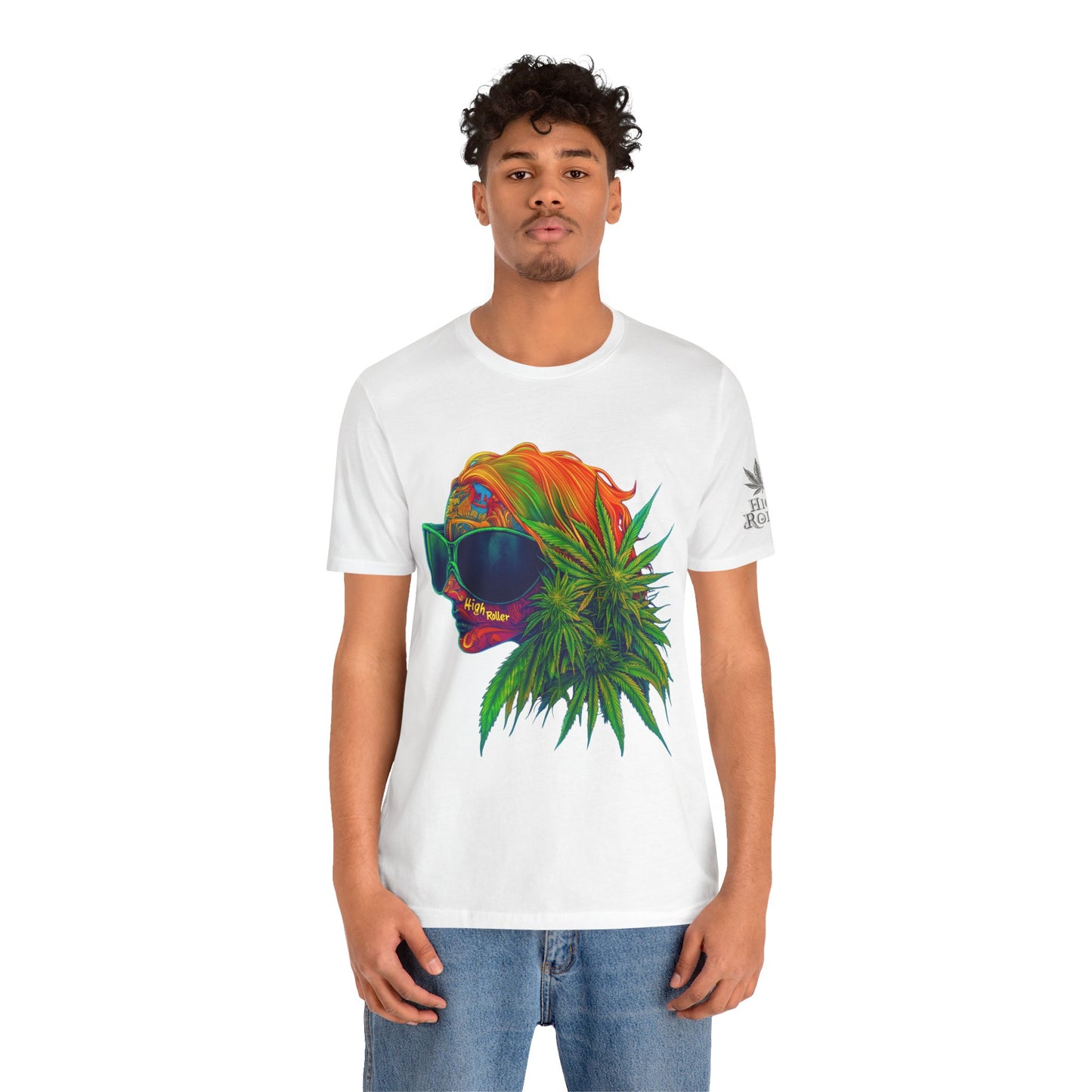 Neon Dreams Tee - Premium Airlume Cotton Cannabis Culture Psychedelic Profile Art
