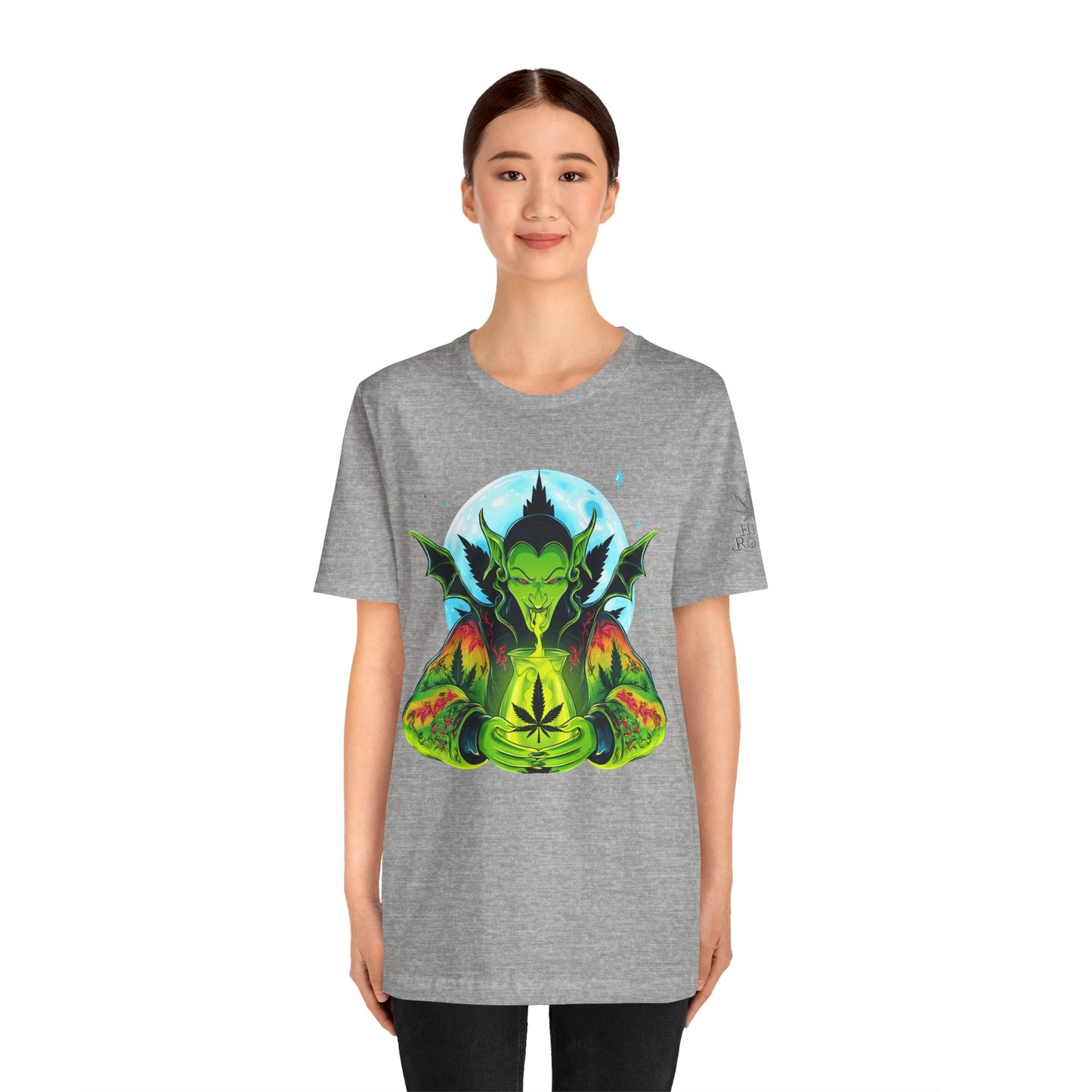 Mystic Dragon Guardian Cannabis Meditation T-Shirt - Premium Psychedelic 420 Apparel