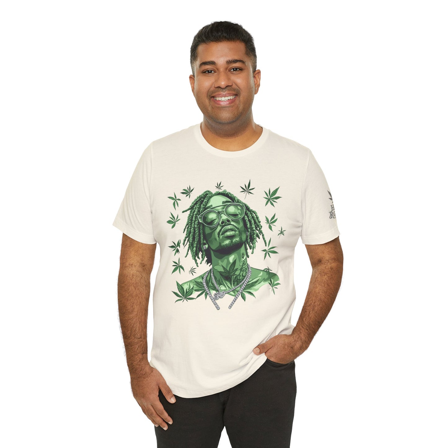 Elevated Vision Green Dream Tee - Premium Airlume Cotton Cannabis Culture Art