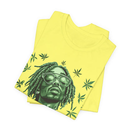 Elevated Vision Green Dream Tee - Premium Airlume Cotton Cannabis Culture Art