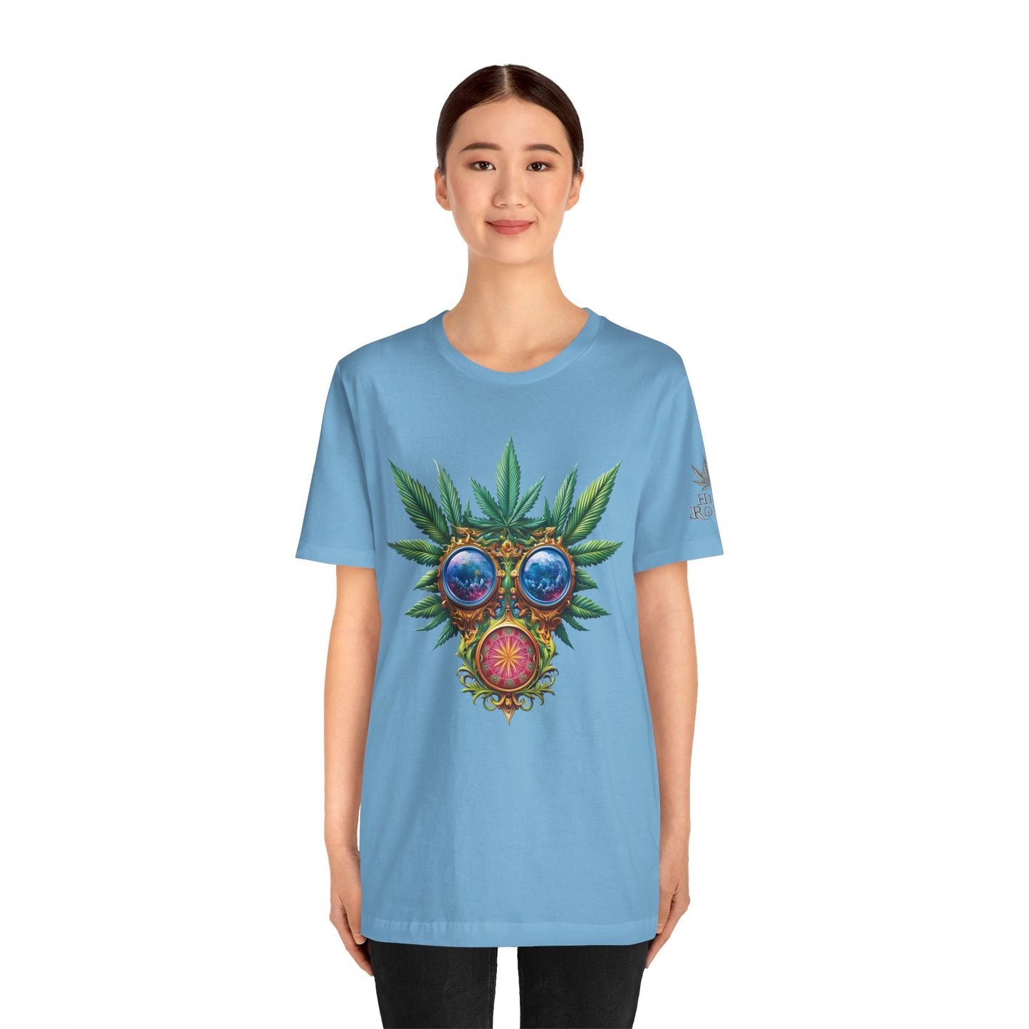 Third Eye Vision T-Shirt - Premium Airlume Cotton Cannabis Kaleidoscope Art Tee